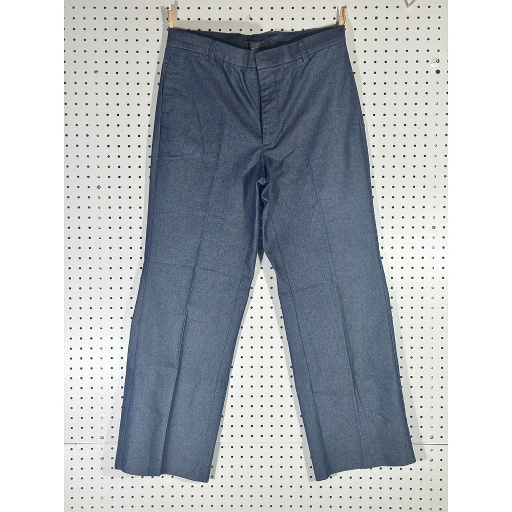 Banana Republic Mens 35R Blue Dress Pants Flat Front Straight Leg 711926-0 SP 01